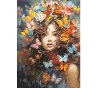 Luca-S Cross Stitch Kit Butterflies Magic, BU5043, Counted Cross Stitch Kit for Adults, Needlecraft and Embroidery Kit