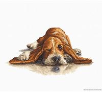 Luca-S Cross Stitch Kit, Cotton, Multicoloured, 28,5x15,5cm