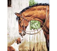 Luca-S Cross Stitch Kit, Cotton, Multicoloured, 28,5x35cm
