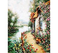 Luca-S Cross Stitch Kit, Cotton, Multicoloured, 28x24cm