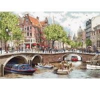 Cross Stitch Kit Luca-S Gold - Amsterdam, BU5005, Needlecraft Kit