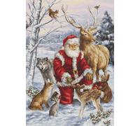 Luca-S Cross Stitch Kit, Gold COllection, The Forest Friends, BU5022