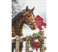 Luca-S Cross Stitch Kit Gold - Holiday Magic, B710, Counted Cross Stitch Kit for Adults, Needlecraft and Embroidery Kit