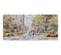 Luca-S Cross Stitch Kit Gold - New York, BU5049, Counted Cross Stitch Kit for Adults, Needlecraft and Embroidery Kit