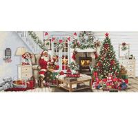 Luca-S Cross Stitch Kit Gold - Santa Interior, B2408, Needlecraft Kit