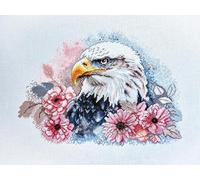 Luca-S Cross Stitch Kit Hunting Eagle, BM3021, Counted Cross Stitch Kit for Adults, Needlecraft and Embroidery Kit
