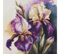 Luca-S Cross Stitch Kit Luca-S, Iris “Burgermeister”, Counted Cross Stitch Kit for Adults, Embroidery Kit, B7023