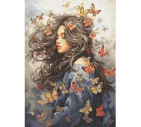 Luca-S Cross Stitch Kit Passion in Flight, BU5085, Counted Cross Stitch Kit for Adults, Needlecraft and Embroidery Kit