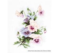 Luca-S Cross Stitch kit, Fabric, Pink, by The Yard