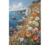 Luca-S Cross Stitch Kit Summer Perfume, BU5054, Counted Cross Stitch Kit for Adults, Needlecraft and Embroidery Kit