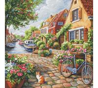 Luca-S Cross Stitch Kit Summer Splendor, BU5078, Counted Cross Stitch Kit for Adults, Needlecraft and Embroidery Kit