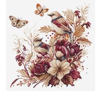 Luca-S Cross Stitch Kit - The Birds-Autumn B2419