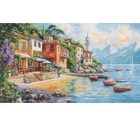 Luca-S Cross Stitch Kit Varenna, BU5083, Counted Cross Stitch Kit for Adults, Needlecraft and Embroidery Kit
