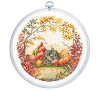 Luca-S Cross Stitch Kit with Hoop Included The Autumn