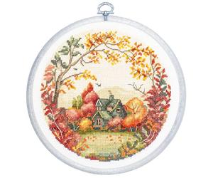 Luca-S Cross Stitch Kit with Hoop Included The Autumn