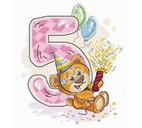 Luca-S Cross Stitch Set, Multicoloured, 38x31cm