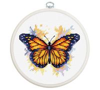 Luca-s Embroidery Kit The Monarch Butterfly BC102 Best Quality Range