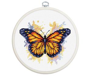 Luca-s Embroidery Kit The Monarch Butterfly BC102 Best Quality Range