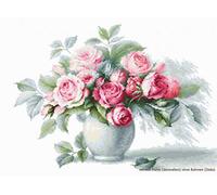 Luca-S Etude with Roses Counted Cross Stitch Kit, Multi-Colour