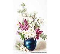 Luca-S Lilac and Jasmine Counted Cross Stitch Kit