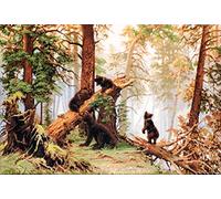 Luca-S Morning in The Pine Forest Counted Cross Stitch Kit