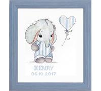 Luca-S SRL Cross Stitch Kit, Embroidery Kit with Frame, Needlework Set - Luca-S Frame Kit, Blue