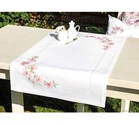 Luca-S Table Runner Cross Stitch Kit, Cotton, Multicoloured, 46x76cm