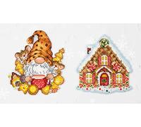 Luca-S Toys Cross Stitch Kits - The Gnom & The House, JK036