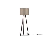 Luca Stand high floor lamp smoked oak / felt bronze gray Maigrau - 4250298774930