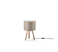 Luca Stand little table lamp natural oak / felt bronze gray Maigrau - A++,A+,A,B,C,D,E
