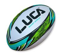 LUCA Training Rugby Ball Official Size 5 - Youth & Adult Hand Stitched Heavy Duty Synthetic Rubber Super Grip