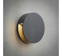 Lucande Advero LED outdoor wall lamp, anthracite, house number CCT