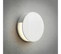 Lucande Advero LED outdoor wall lamp, light grey, house number, CCT