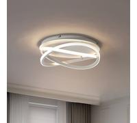 Lucande Aldric LED ceiling light, white, aluminium, Ø 45 cm