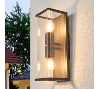 Lucande Annalea outdoor wall light, 40 cm, 2-bulb, IP54