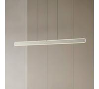 Lucande Arvon LED hanging light, aluminium colour, 117 cm, dimmable, CCT