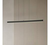 Lucande Arvon LED hanging light, black, 116 cm, dimmable, CCT
