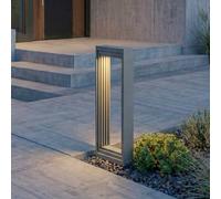 Lucande Ashkan LED pedestal light, height 40 cm, anthracite, IP65
