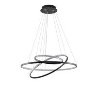 Lucande Ceiling Light Ezana dimmable (Modern) in Black Made of Metal for e.g. Living Room & Dining (1 Light Source,) from Pendant Lighting, lamp Hanging Ceiling