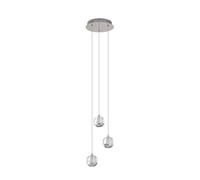 Lucande Ceiling Light Hayley (Modern) in Clear Made of Glass for e.g. Living Room & Dining (3 Light Sources,) from Pendant Lighting, lamp Hanging Ceiling