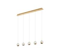 Lucande Ceiling Light Hayley (Modern) in Clear Made of Glass for e.g. Living Room & Dining (5 Light Sources,) from Pendant Lighting, lamp Hanging Ceiling