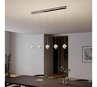 Lucande Ceiling Light Hayley (Modern) in Clear Made of Glass for e.g. Living Room & Dining (5 Light Sources,) from Pendant Lighting, lamp Hanging Ceiling