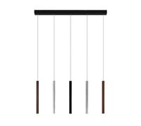 Lucande Ceiling Light Stoika dimmable (Modern) in Black Made of Metal for e.g. Living Room & Dining (5 Light Sources,) from Pendant Lighting, lamp Hanging Ceiling