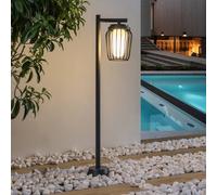 Lucande Chandan path light, 100 cm, black, aluminium