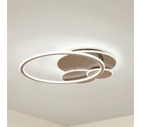 Lucande Circulo LED ceiling light, coffee brown, CCT, dimmable