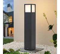 Lucande Dewari path light, E27, 65 cm, dark grey, IP54