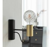 Lucande E27 3.8 W LED bulb G95 918 texture smoke 5-pack