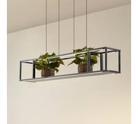 Lucande Estante LED pendant light, black, dimmable