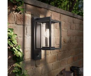 Lucande Ferda outdoor wall lamp, sensor, anthracite socket at the bottom