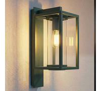 Lucande Ferda outdoor wall light, bottom-mounted socket, green, IP44